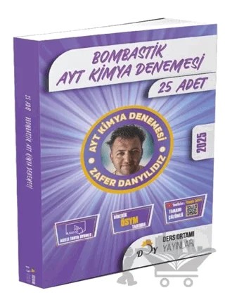 2025 Model Bombastik AYT 25 li Kimya Denemesi – Zafer Danyıldız – Ders Ortamı Yayınları kitap kapağı