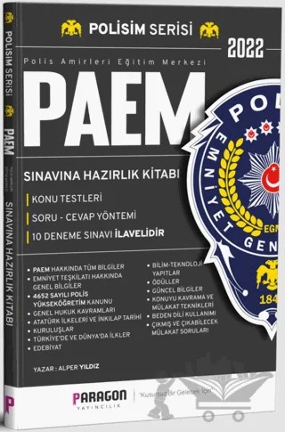 2022 Polisim Serisi PAEM Sınavına Hazırlık ve Mülakat Kitabı – Alper Yıldız – Paragon Yayıncılık kitap kapağı