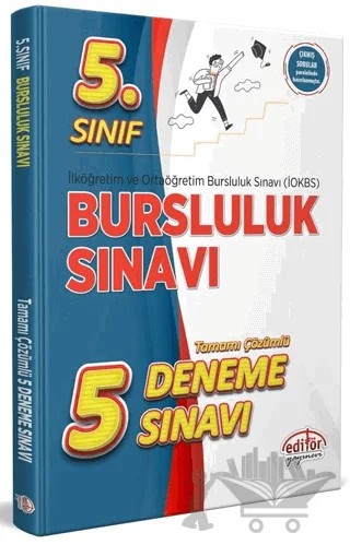 5. Sınıf Bursluluk Sınavı Çözümlü 5 Deneme Sınavı – Kolektif – Editör Yayınevi kitap kapağı