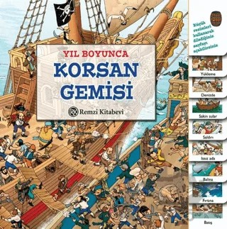 Yıl Boyunca Korsan Gemisi – Elizabeth Havercroft – Remzi Kitabevi kitap kapağı