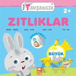 Küçük Tavşancık - Zıtlıklar – Rasa Dmuchovskiene – Eksik Parça Yayınları kitap kapağı