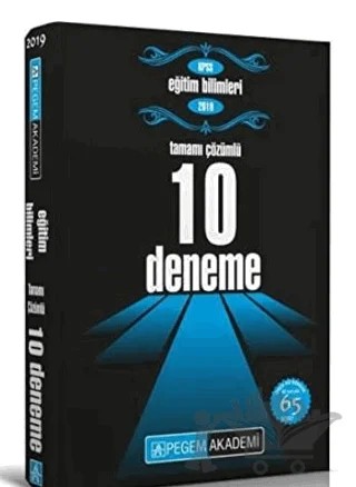 2019 KPSS Eğitim Bilimleri Tamamı Çözümlü 10 Deneme – Kolektif – Pegem Akademi Yayıncılık kitap kapağı