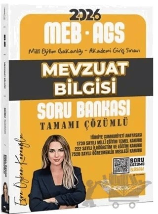 2026 MEB AGS Mevzuat Bilgisi Soru Bankası – Esra Özkan Karaoğlu – Hoca Kafası Yayınları kitap kapağı