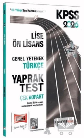 2026 KPSS Lise-Ön Lisans Genel Yetenek Türkçe Çek Kopart Yaprak Test – Kollektif – Yargı Yayınevi kitap kapağı