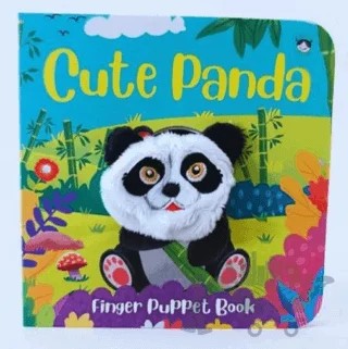 Cute Panda - Finger Puppet Book – Kolektif – Little Olive kitap kapağı