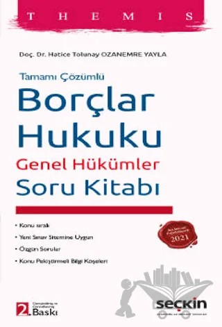 THEMIS - Borçlar Hukuku Genel Hükümler Soru Kitabı – H. Tolunay Ozanemre Yayla – Seçkin Yayıncılık kitap kapağı