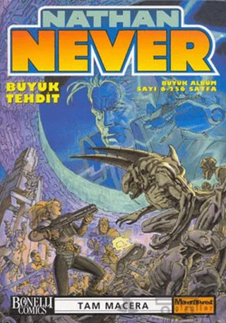 Nathan Never Büyük Albüm Sayı: 6 Büyük Tehdit – Antonio Serra – Oğlak Yayıncılık kitap kapağı