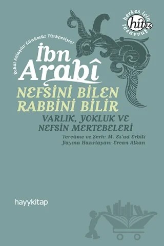 Nefsini Bilen Rabbini Bilir – Muhyiddin İbn Arabi – Hayykitap kitap kapağı