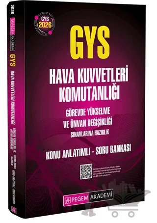 2026 GYS Hava Kuvvetleri Komutanlığı Görevde Yükselme Sınavlarına Hazırlık Konu Anlatımlı Soru Bankası – Kolektif – Pegem Akademi Yayıncılık kitap kapağı