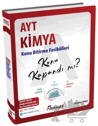 AYT Kimya Konu Bitirme Fasikülleri – Süleyman Örnek – Alternatif Yayınları kitap kapağı