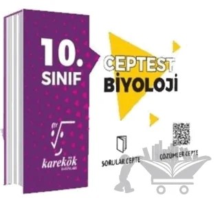 10. Sınıf Cep Test Biyoloji – Kolektif – Karekök Yayıncılık kitap kapağı