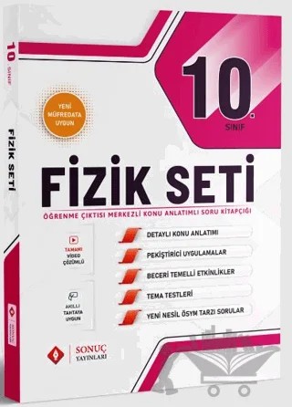 10.Sınıf Fizik Modüler Set 2025 - 2026 – Kolektif – Sonuç Yayınları kitap kapağı
