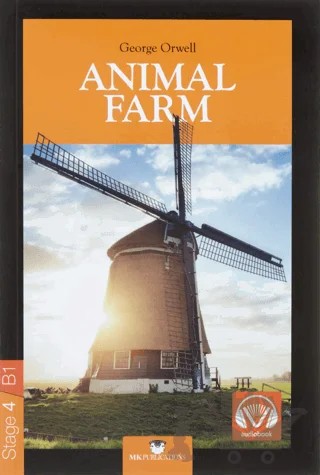 Animal Farm - Stage 4 İngilizce Seviyeli Hikayeler – George Orwell – MK Publications kitap kapağı