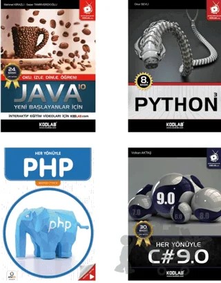 Programlama Eğitim Seti 2 (4 Kitap Takım) – Kolektif – Kodlab Yayın Dağıtım kitap kapağı