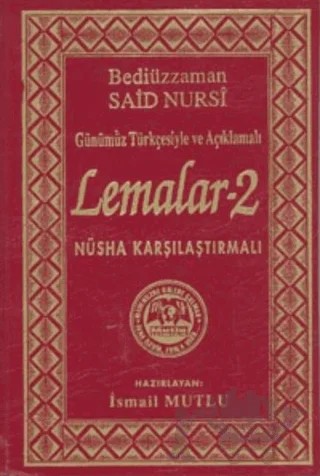 Lemalar 2 – Bediüzzaman Said Nursi – Mutlu Yayınevi kitap kapağı