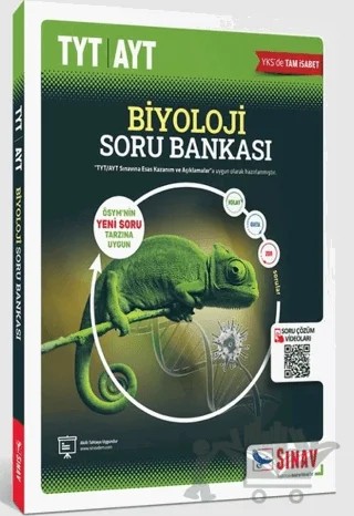 TYT AYT Biyoloji Soru Bankası – Kolektif – Sınav Yayınları kitap kapağı