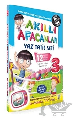 3. Sınıf Akıllı Afacanlar Yaz Tatil Kitabı – Kolektif – Damla Yayınevi kitap kapağı