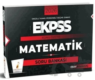 2026 EKPSS Matematik Konu Özetli Soru Bankası – Eray Karakoç – Pelikan Tıp Teknik Yayıncılık kitap kapağı