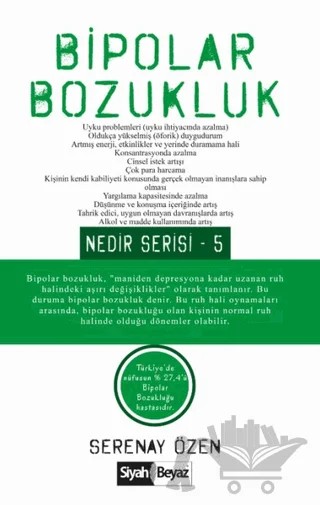 Bipolar Bozukluk – Serenay Özen – Siyah Beyaz Yayınları kitap kapağı