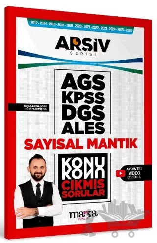 AGS KPSS DGS ALES Sayısal Mantık Yektugmat Konu Konu Çıkmış Sorular – Yasin Kara – Marka Yayınları kitap kapağı