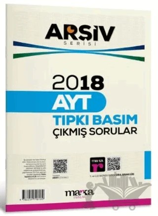 2018 AYT Arşiv Serisi Çıkmış Sorular Tamamı Video Çözümlü – Kollektif – Marka Yayınları kitap kapağı