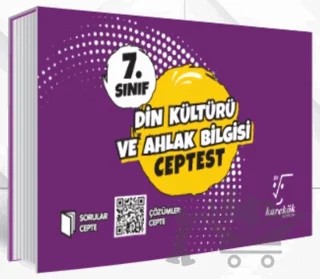 7. Sınıf Din Kültürü ve Ahlak Bilgisi Ceptest – Kolektif – Karekök Yayıncılık kitap kapağı