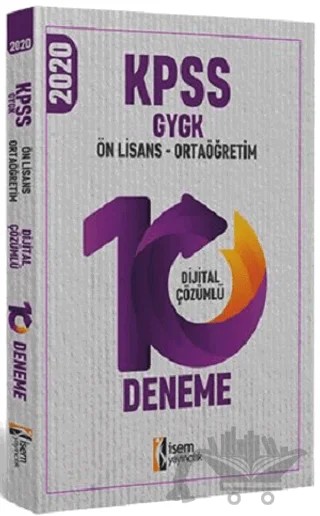 2020 KPSS Lise Ortaöğretim Ön Lisans 10 Deneme Çözümlü – Kolektif – İSEM Yayıncılık kitap kapağı
