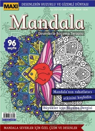 Maxi Mandala Desenlerle Boyama Terapisi 5 – Kolektif – Maxi Yayıncılık kitap kapağı