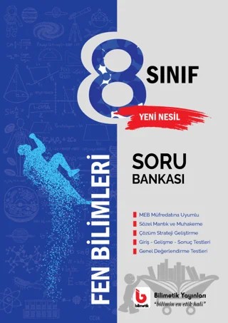 8. Sınıf Fen Bilgisi Soru Bankası – Kolektif – Bilimetik Yayınları kitap kapağı