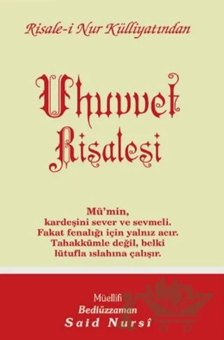 Uhuvvet Risalesi Normal Boy – Bediüzzaman Said Nursi – Envar Neşriyat kitap kapağı