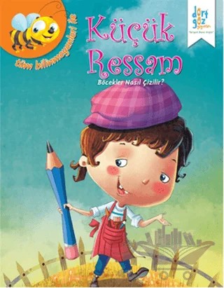 Küçük Ressam : Böcekler Nasıl Çizilir? – Quixot Pub – Dörtgöz Yayınları kitap kapağı
