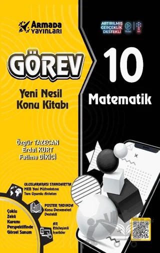 Görev 10 Matematik Yeni Nesil Konu Kitabı – Özgür Tazecan, Erdal Kurt, Fatime Dikici – Armada Yayınları kitap kapağı