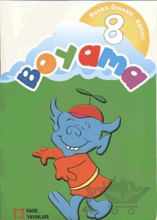 Renkli Örnekli Eğitici Boyama 8 – Kolektif – Kare Yayınları kitap kapağı