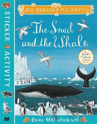 The Snail and the Whale Sticker Book – Julia Donaldson – Pan Macmillan kitap kapağı
