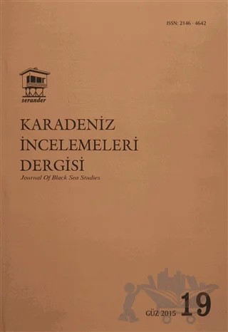 Karadeniz İncelemeleri Dergisi Sayı: 19 Güz 2015 – Serander Yayınları kitap kapağı
