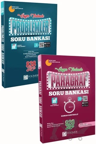 Polimer Paragraf Soru Bankası + Problemler Soru Bankası – Kolektif – Polimer Yayınları kitap kapağı