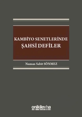 Kambiyo Senetlerinde Şahsi Defiler – Numan Sabit Sönmez – On İki Levha Yayınları kitap kapağı