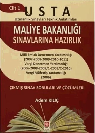 Maliye Bakanlığı Sınavlarına Hazırlık Cilt 1 – Adem Kılıç – Ekin Basım Yayın kitap kapağı