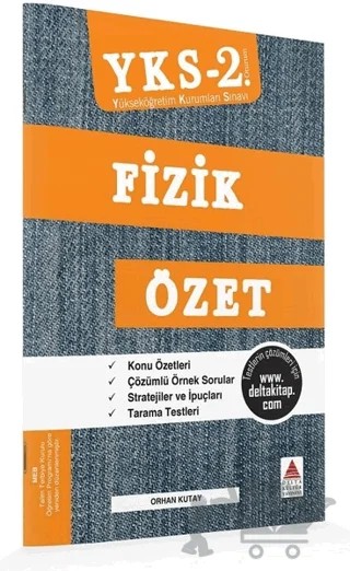 AYT (YKS 2. Oturum) Fizik Özet – Orhan Kutay – Delta Kültür Yayınevi kitap kapağı