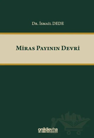 Miras Payının Devri – İsmail Dede – On İki Levha Yayınları kitap kapağı