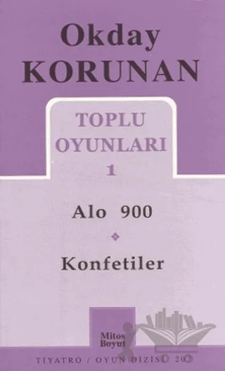 Toplu Oyunları 1 Alo 900 / Konfetiler – Okday Korunan – Mitos Boyut Yayınları kitap kapağı