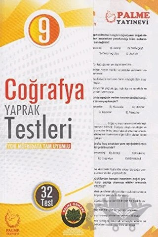 9. Sınıf Coğrafya Yaprak Testleri-Yeni Müfredata Uyumlu – Kadir Doğrusöz – Palme Yayınları kitap kapağı