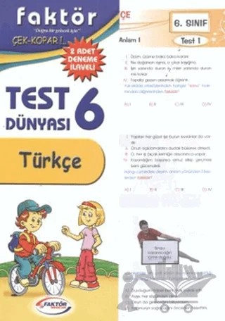 6. Sınıf Türkçe Test Dünyası – Kolektif – Faktör Yayınları kitap kapağı