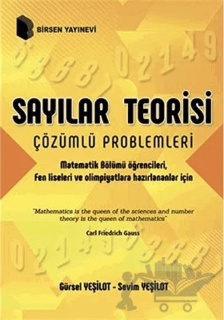 Sayılar Teorisi Çözümlü Problemleri – Gürsel Yeşilot, Sevim Yeşilot – Birsen Yayınevi kitap kapağı