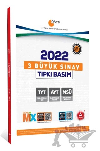 3 Büyük Sınav AYT TYT MSÜ Tıpkı Basım 2022 – Kolektif – A Yayınları kitap kapağı
