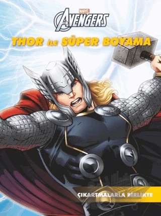 Marvel Avengers: Thor ile Süper Boyama – Kolektif – Beta Kids kitap kapağı