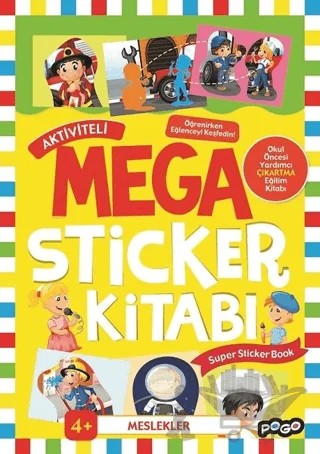 Mega Sticker - Meslekler – Kolektif – Pogo Çocuk kitap kapağı