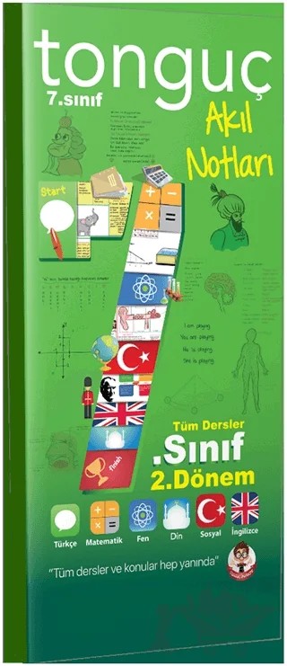 7. Sınıf 2. Dönem Tüm Dersler Akıl Notları – Kolektif – Tonguç Akademi kitap kapağı
