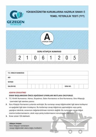 TYT Kurumsal Deneme(A) - 5 – Kolektif – Gezegen Yayıncılık kitap kapağı