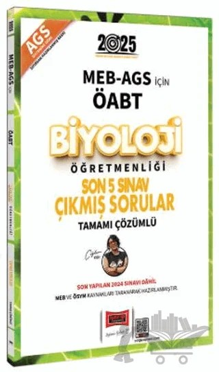 2025 MEB-AGS ÖABT Biyoloji Öğretmenliği Son 5 Sınav Çıkmış Sorular – Çiğdem Yiğit – Yargı Yayınevi kitap kapağı
